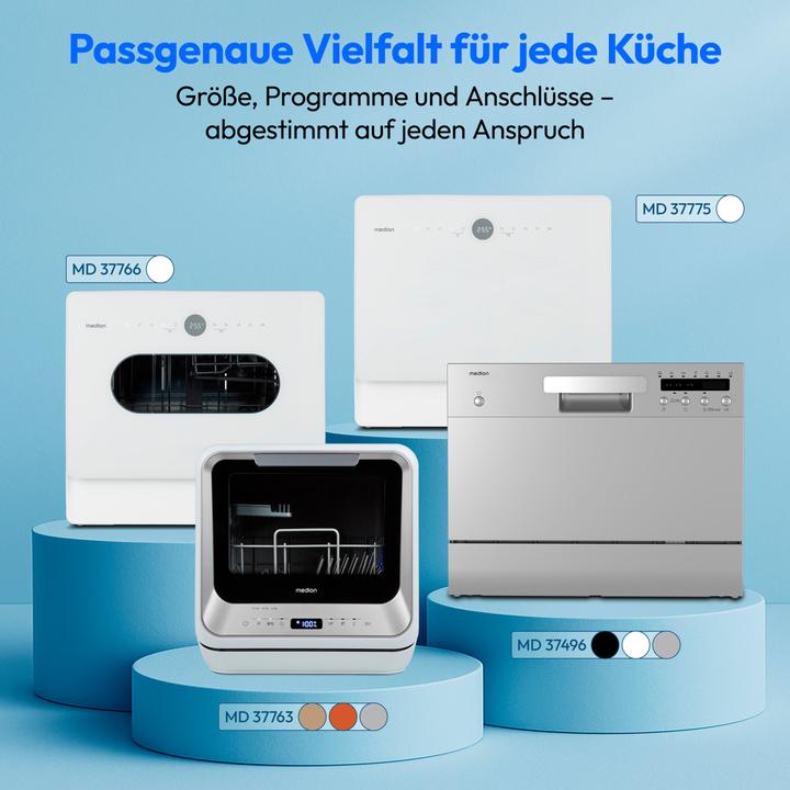 Actual product image Medion LIFE® Mini dishwasher DWT20 (MD37763)