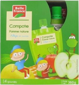 Immagine prodotto Belle France Purea di frutta - mela (4 x 90 cl)