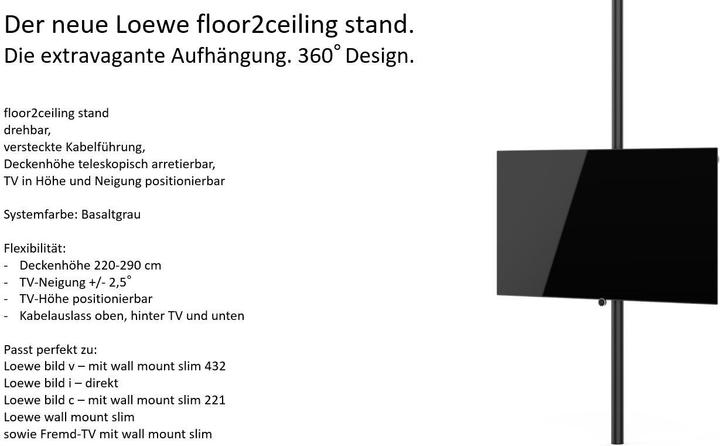 Produktbild Loewe floor2ceiling stand 43-65 (Gerätespezifisch, 65")