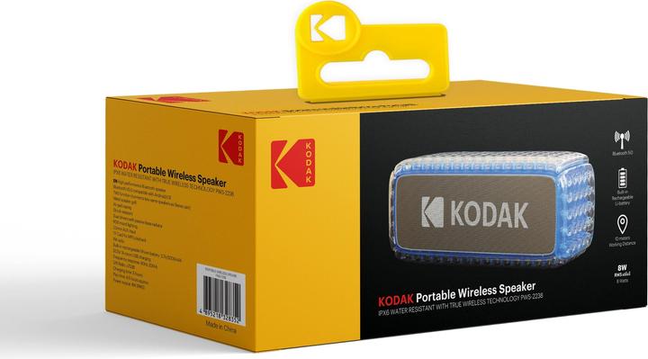 Actual product image Kodak PWS-2238 blue shock resistant 8 Watt RMS (5 h, Rechargeable battery operated)