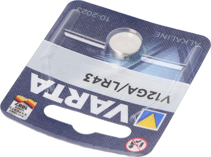 Produktbild Varta V12GA, LR43, 186, 84, LR1142 Knopfzelle (1 Stk., LR43, 80 mAh)