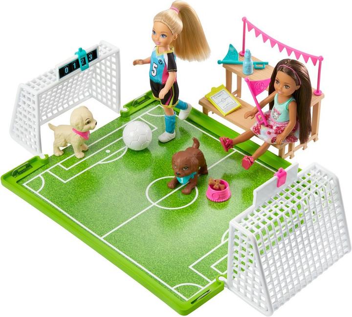 Produktbild Barbie „Traumvilla Abenteuer“ Chelsea Fussballerin Puppe und Spielset