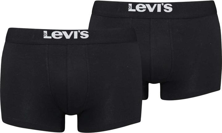 Levis Men's Solid Basic Trunk, Black, M (M, 2er Pack)