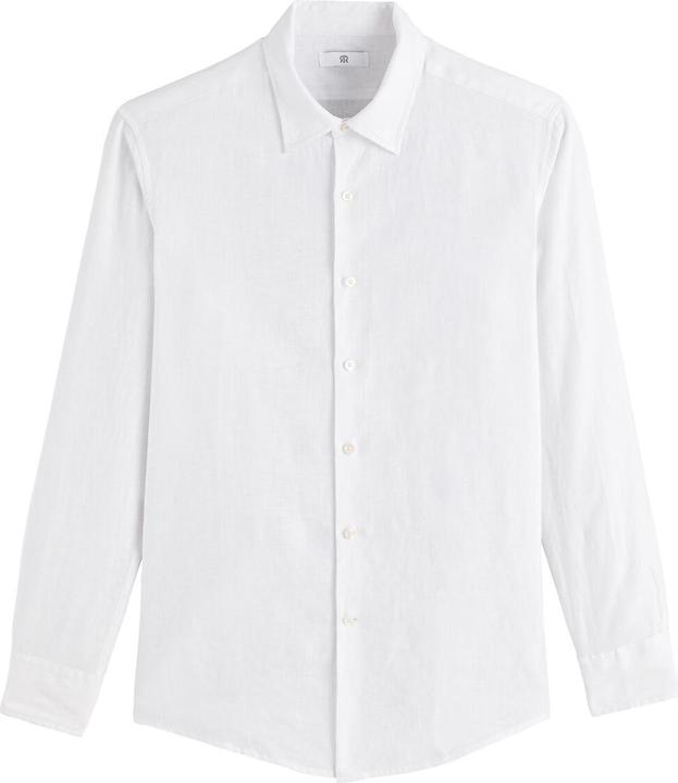 La Redoute Collections Gerades Leinenhemd Signature mit langen Ärmeln