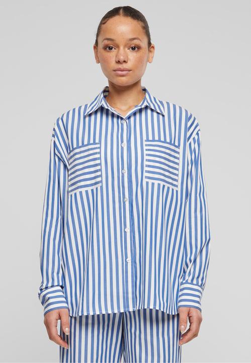 Actual product image Urban Classics Ladies Striped Relaxed Shirt - 137879 (4XL)
