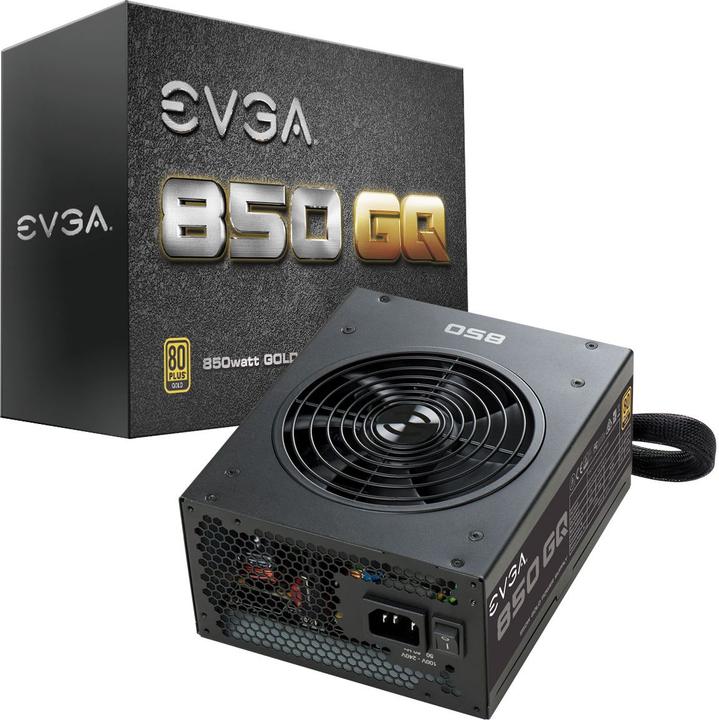 Actual product image EVGA Power supply unit 850 GQ 850 W, 80 PLUS Gold, fully modular (850 W)