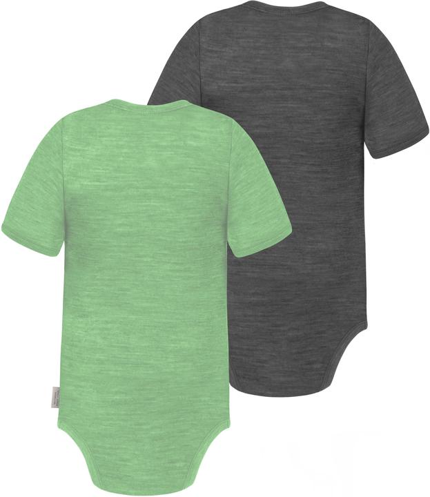 Image du produit Normani Lot de 2 body bébé mérinos manches courtes "Tauranga" - 9293 (56)