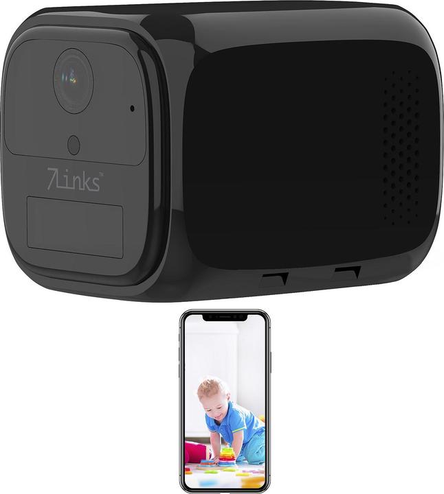 Produktbild 7links 4G-Micro-IP-Kamera mit Full HD, PIR-Bewegungssensor, IR-Nachtsicht
