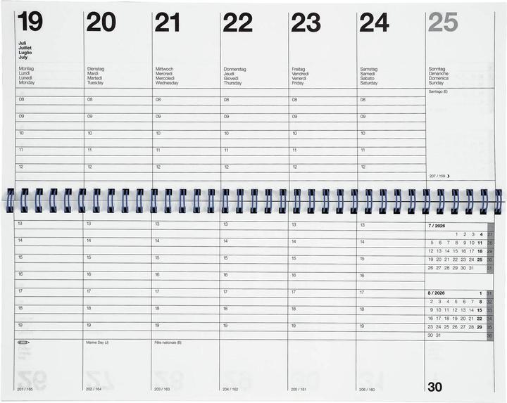 Immagine prodotto Biella Agenda da tavolo LONGATTI (29,8 x 11,7 cm)