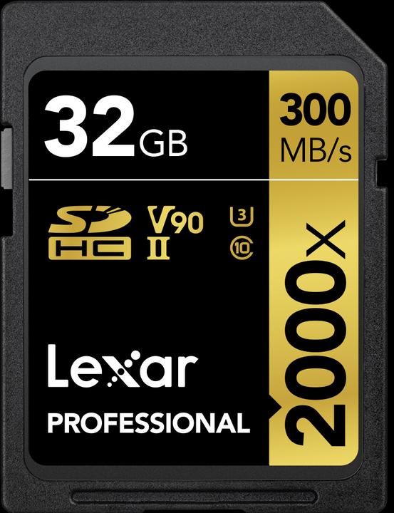 Lexar Professional (32 GB, SDHC, U3, UHS-II)