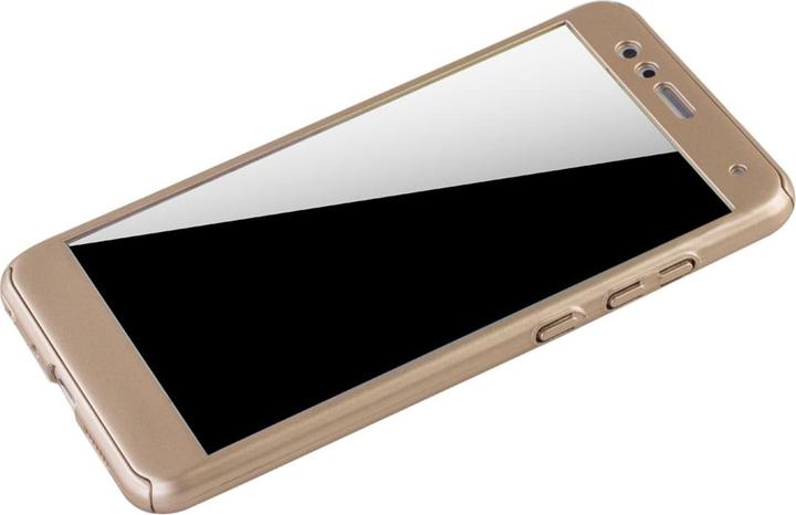 Actual product image König Design Case Mobile Protection for Huawei P10 Lite Full Case Cover Screen Protector Bumper Gold (Huawei P10 Lite)
