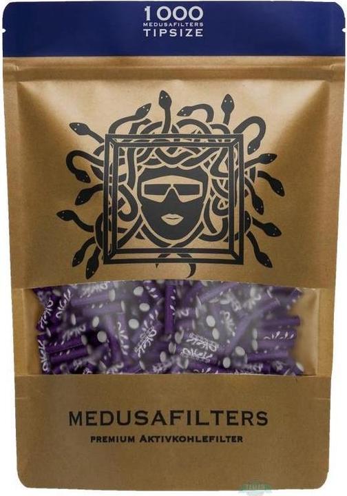 Immagine prodotto Medusafilters Confezione da 1000 pezzi Edizione Viola - Filtro ibrido a carboni attivi