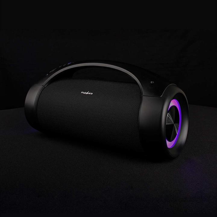 Immagine prodotto Nedis Bluetooth® Party Boombox 6 ore 2.0 50 W Riproduzione multimediale: AUX/USB IPX5 Maniglia di (6 h, Batteria ricaricabile)