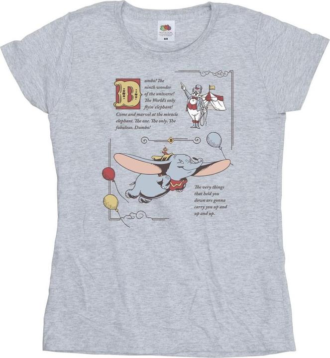 Immagine prodotto Disney Dumbo Story Book Page Maglietta Donna (XL)