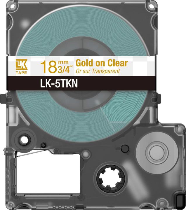 Produktbild Epson Metallic Clear/Gold 18mm LK-5TKN (1.80 cm, Transparent)