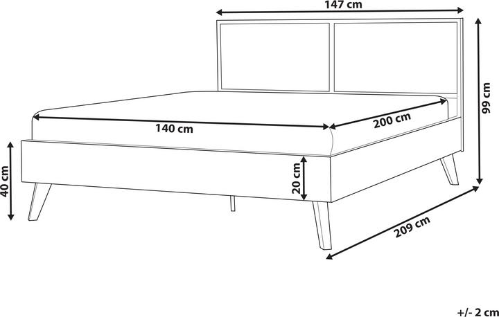 Produktbild Beliani Monpazier (140 x 200 cm)