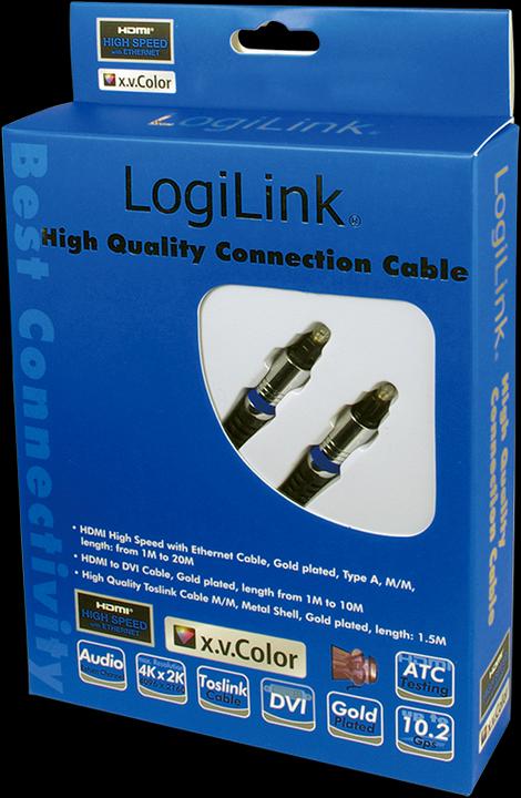 Produktbild LogiLink CAB Toslink (1.50 m, Optisch)