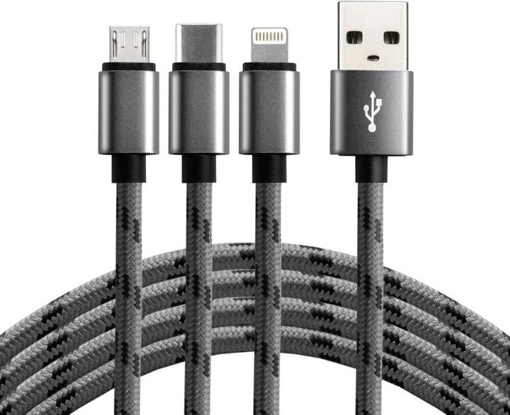 Image du produit Everactive USB A - Lightning, USB type C, Micro USB B (1.20 m, USB 2.0)