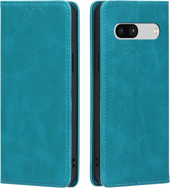 Cover-Discount Google Pixel 7a - Stand Flip Case Hülle hellblau (Google Pixel 7a)