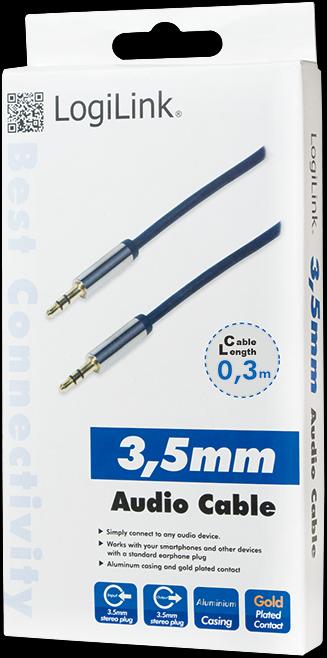 Actual product image LogiLink 3.5mm—3.5mm (0.30 m, 3.5mm jack (AUX))