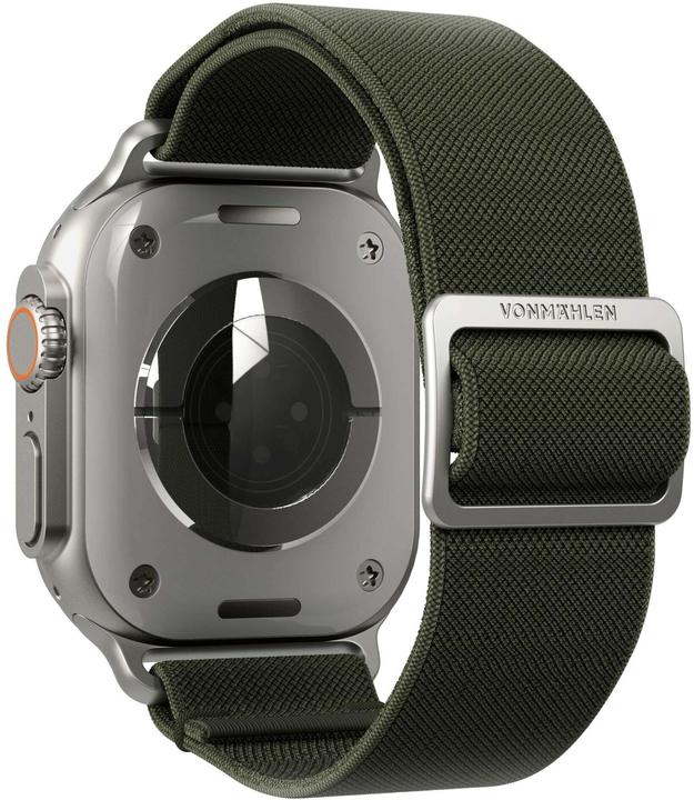 Actual product image Vonmählen Classic nylon wristband for Apple Watch 42 44 45 49 mm olive green (Nylon)