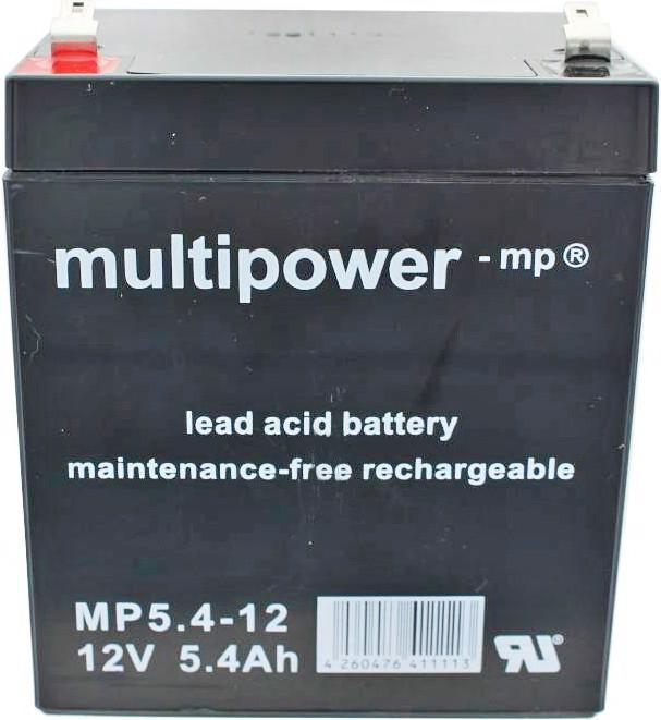 Actual product image Multipower Akku MP5.4-12, 6-DMZ-5 (12 V, 5.40 Ah)