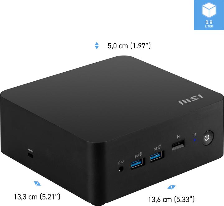 Actual product image MSI Cubi NUC 1MG (Intel Core 5 120U, 8 GB, 512 GB, Intel UHD Graphics)