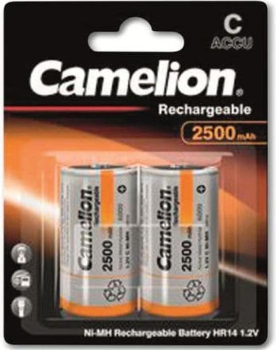 Actual product image Camelion NH-C2500BP2 - Rechargeable battery - nickel metal hydride (NiMH) - 1.2 V - 2 pc (2 pcs., C, 2500 mAh)