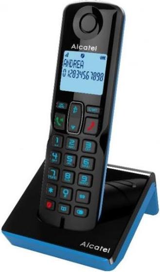 Alcatel S280 SOLO BLUE DECT-Telefon Rufnummernanzeige Schwarz, Blau