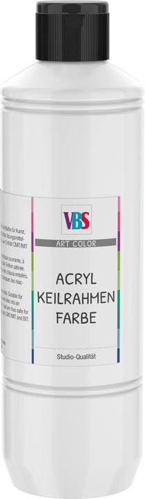 Image du produit VBS Peinture acrylique pour châssis, 500ml (Blanc titane, 500 ml)
