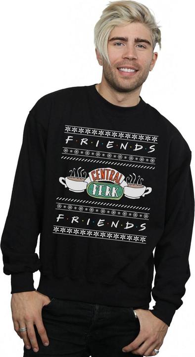 Actual product image Friends Mens Fair Isle Central Perk Sweatshirt (M)