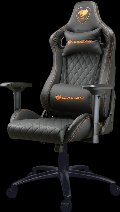 Actual product image Cougar Armor S Black 3MASBNXB.0001 Gaming chair ARMOR S Black/ Adjustable Design/Black/Black