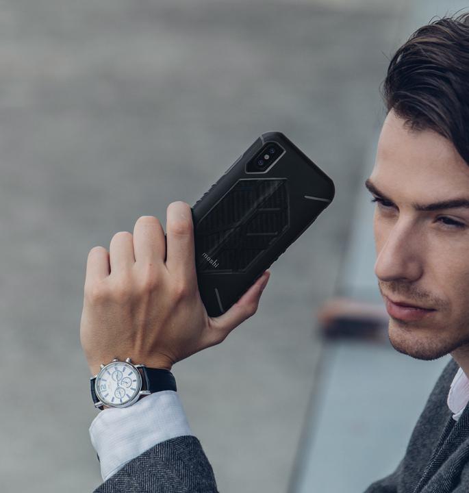 Produktbild Moshi Talos for iPhone XS/X - case for iPhone - Stealth Black (Apple iPhone X)