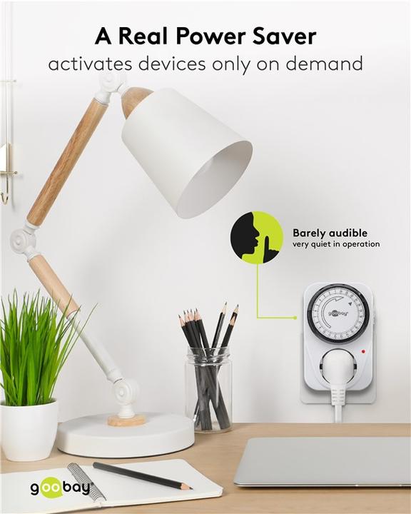 Actual product image Goobay Analog timer, 5 pieces, White