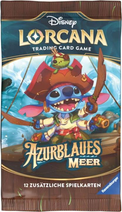 Immagine prodotto Disney Gioco di carte collezionabili Lorcana: Azure Sea - Espositore con 24 bustine di richiamo (tedesco) (Tedesco, Display del booster)