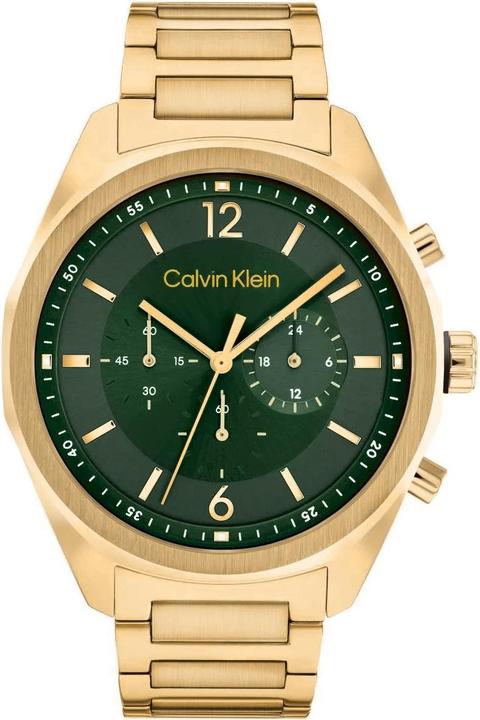 Produktbild Calvin Klein CK25200266 Force Heren Horloge - Mineraalglas - Staal - Goudkleurig - 45 mm breed - Quartz - V