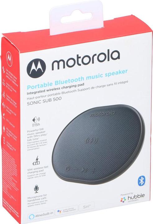 Actual product image Motorola Portable speaker SONICSUB 500 INDUCTION SEAKER Black (15 h)