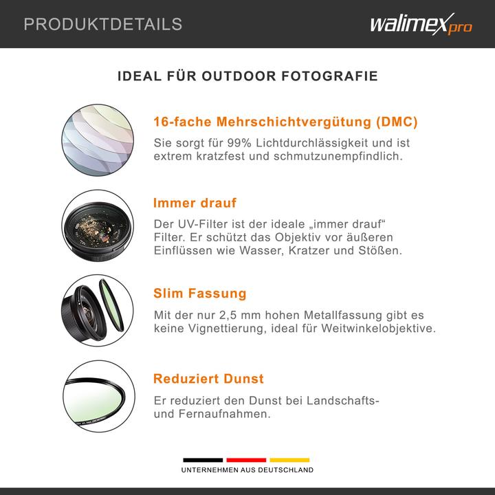 Produktbild Walimex pro pro UV-Filter Slim Super DMC 67mm (67 mm, UV-Filter)