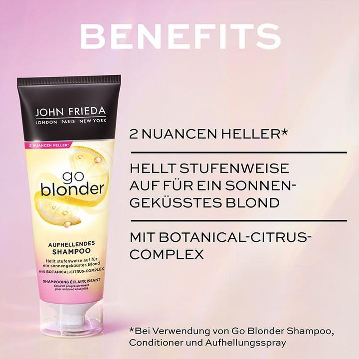 Actual product image John Frieda Go Blonder (500 ml, Liquid shampoo)