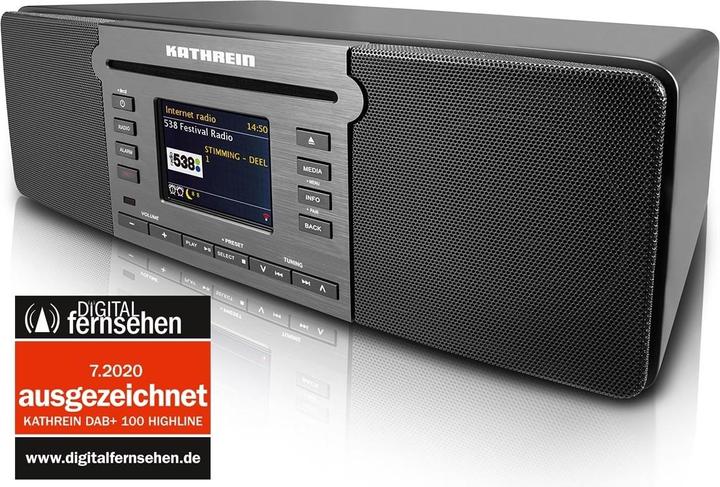 Immagine prodotto Kathrein DAB+ 100 Highline (DAB, Web radio, VHF, Bluetooth, WiFi)
