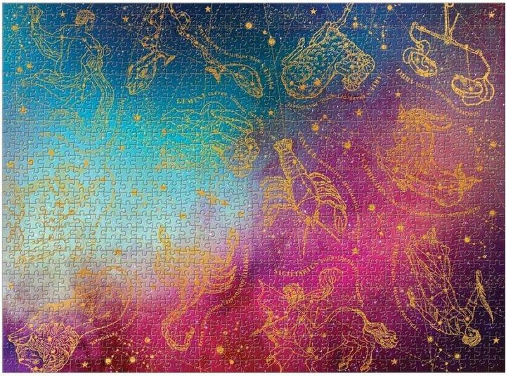 Actual product image Abrams & Chronicle Astrology 1000 Piece Foil Puzzle (1000 pieces)