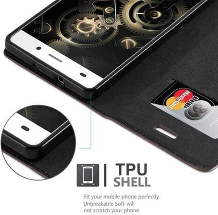 Actual product image Cadorabo Book Invisible Magnet Cover (Huawei P8 Lite)