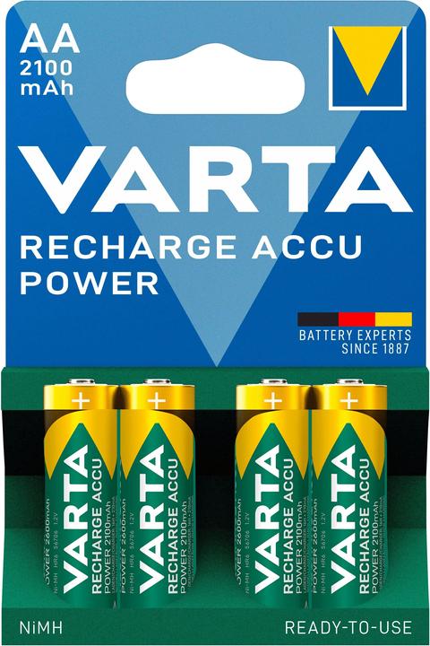 Varta Recharge Accu Power (4 Stk., AA, 2100 mAh)
