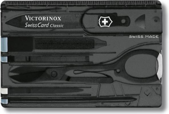 Actual product image Victorinox SwissCard Onyx transp. in blister pack