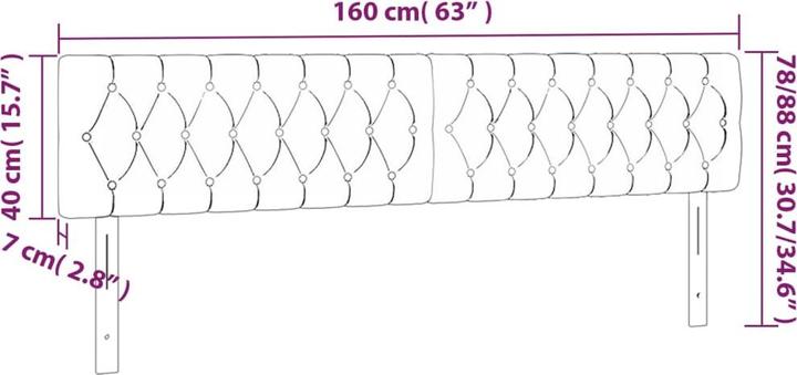 Produktbild VidaXL Fran (160 x 7 x 88 cm)