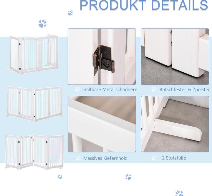 Image du produit PawHut Barrière de sécurité de porte pliable (220 cm)