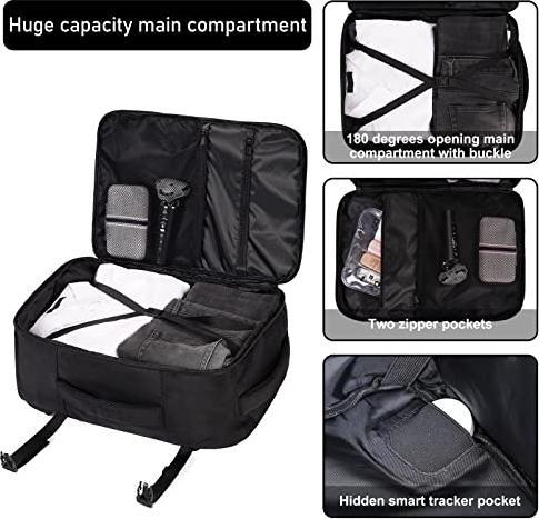 Produktbild Only-Bags.Store Rucksack 45 x 36 x 20 cm für Ryanair Flugzeug Reiserucksack Handgepäck Laptop Tagesrucksäcke PET