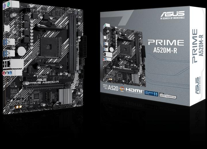 Actual product image ASUS PRIME A520M-R (AM4, AMD A520, mATX)