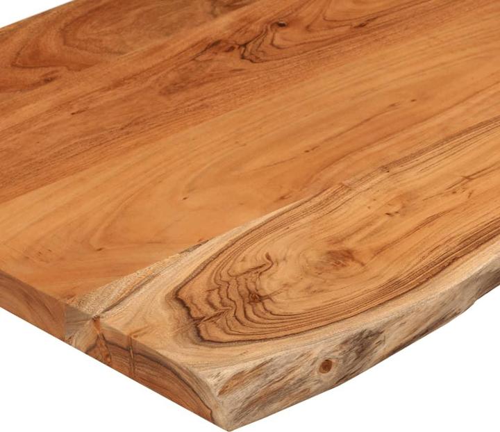 Immagine prodotto VidaXL Piano del tavolo rettangolare con bordo ad albero Piano del mobile in legno massiccio di acacia