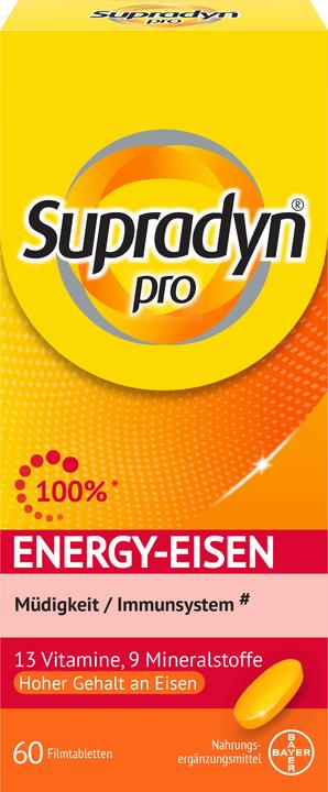 Image du produit Supradyn pro energy-fer (1 pièce(s), Cachets, 114 g)